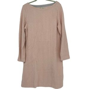 Anthropologie Saturday Sunday Textured Sweater Dress Blush Pink Size XL